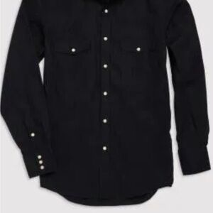 Lucchese Black Casual Pearl snap Shirt